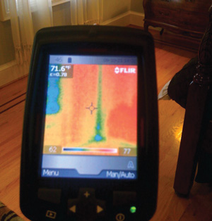 Infrared Camera can reveal air leaks in Superior